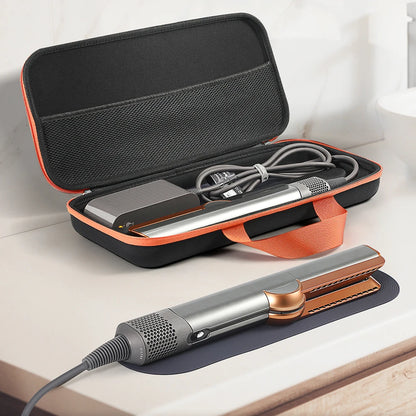 Hard Carrying Case with Mesh Bag – Anti-Scratch Storage for Dyson Airstrait HT01 & Dyson Corrale HS03 Hair Straighteners