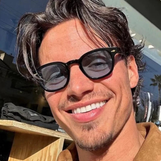 Vintage Rectangle Sunglasses – Luxury Designer Square Sun Glasses for Men & Women