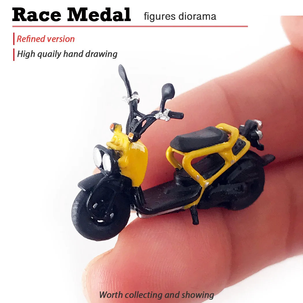 RM 1:64 City Motorcycle Mini Figure Model – Micro Scene Collectible Toy