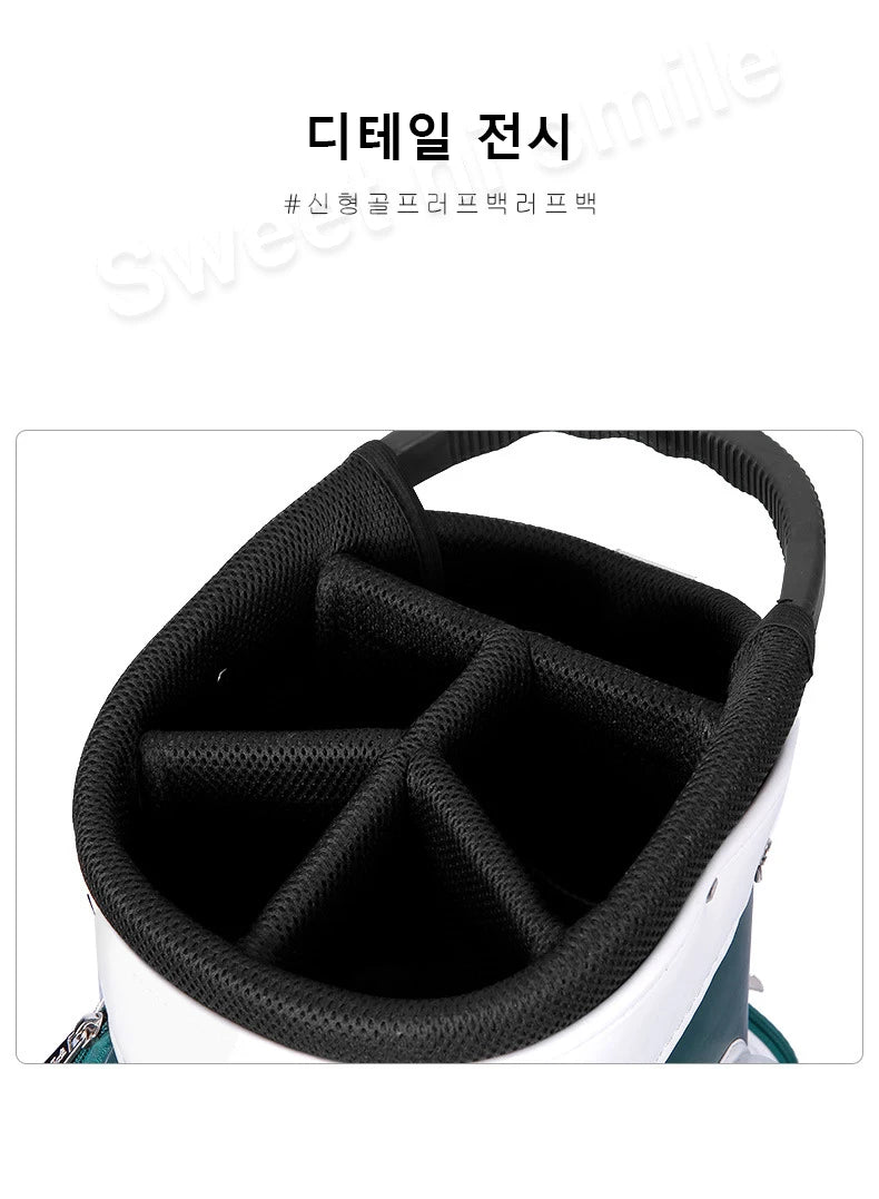 PGM Wheeled Golf Caddy Bag QB127 – 4-Wheel 360° Rotation Removable Waterproof Bag for Men & Women