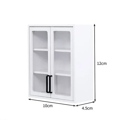 1/6 Scale BJD Dollhouse Wooden Shelf & Sink Cabinet — Miniature Kitchen Furniture Accessory for Dollhouse Bar Counter