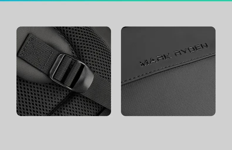 MARK RYDEN Multi-Layer Men's Backpack — Water-Repellent Laptop Bag Fits 15.6" for Students