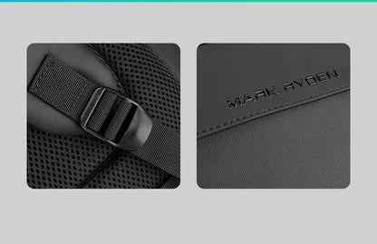 MARK RYDEN Multi-Layer Men's Backpack — Water-Repellent Laptop Bag Fits 15.6" for Students