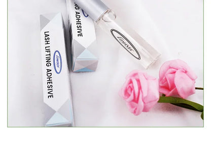 Eyelash Glue for Curling Thick Lashes - Transparent Liquid Adhesive for Lash Perms