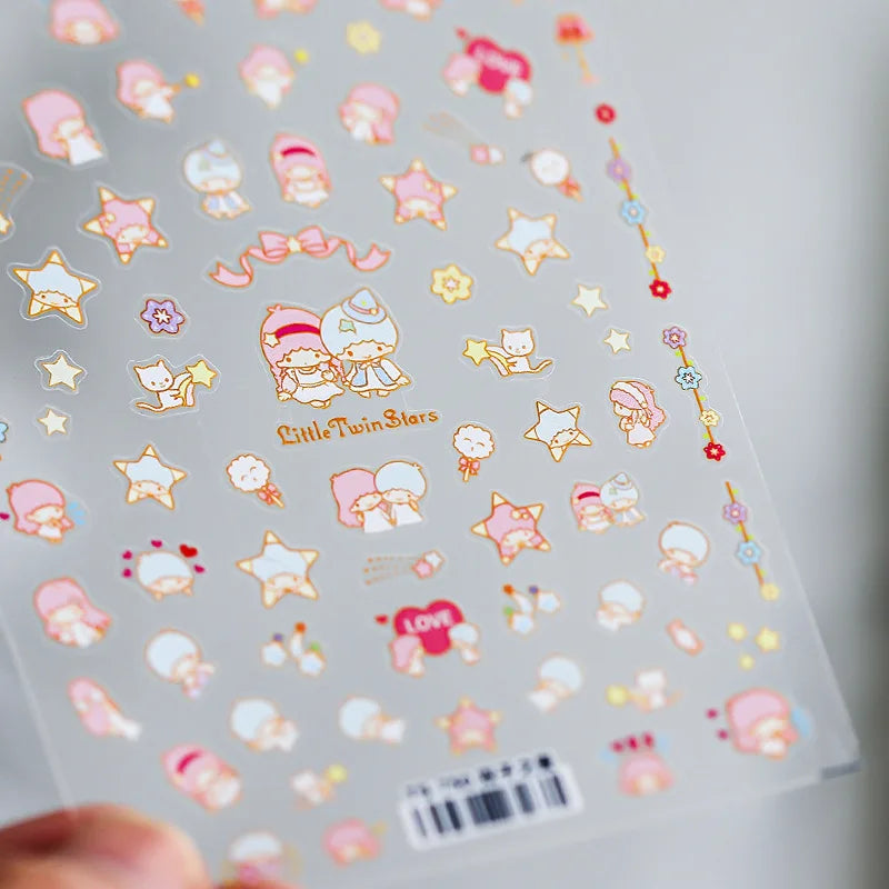 Cute Snoopy 5D Nail Stickers – Cartoon Anime Nail Art Decoration