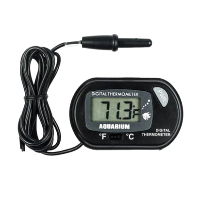 Digital Aquarium Thermometer with Probe – Suction Cup Water Temperature Gauge for Fish Tanks, Celsius (℃) Display