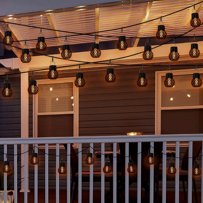 LED Solar Hanging Lanterns 1-6Pcs – Outdoor Flame Effect, Waterproof Fairy Lights for Garden, Patio, and Yard Decor