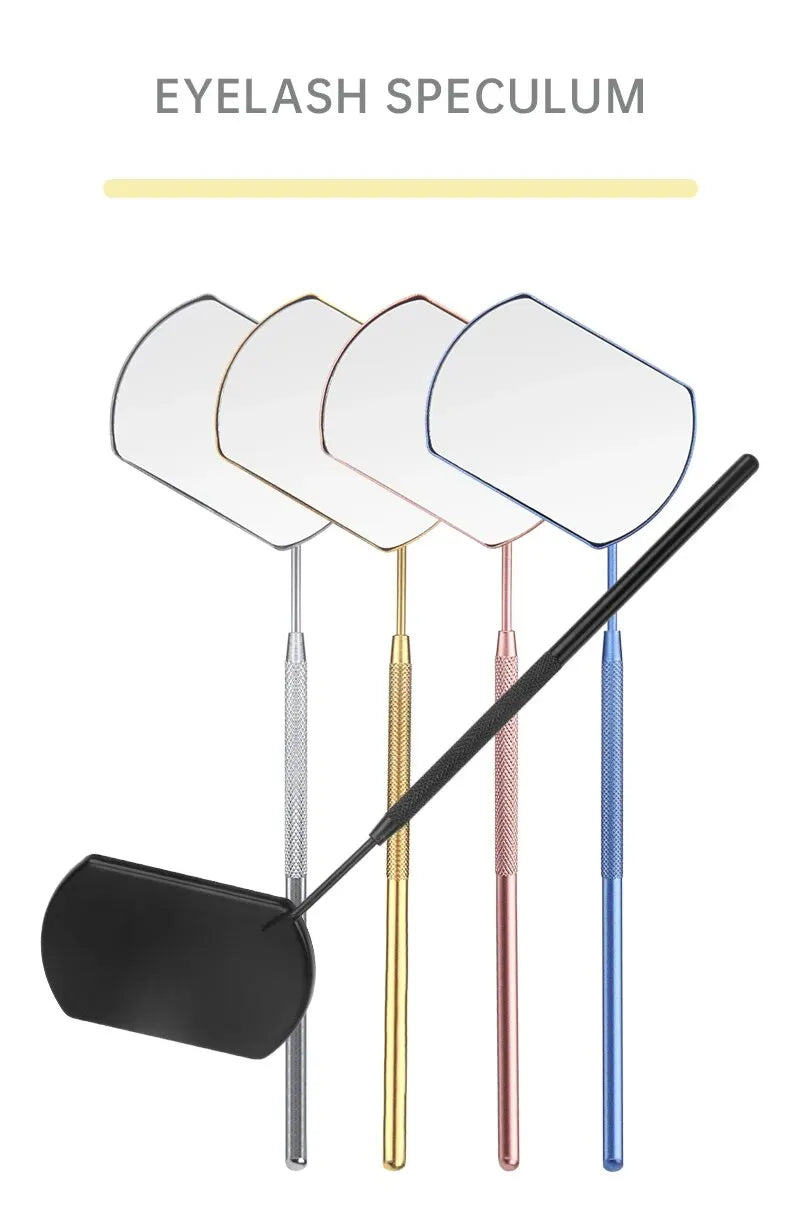 Lash Extension Mirror – Stainless Steel Multifunctional Tool for Eyelash Grafting & Makeup