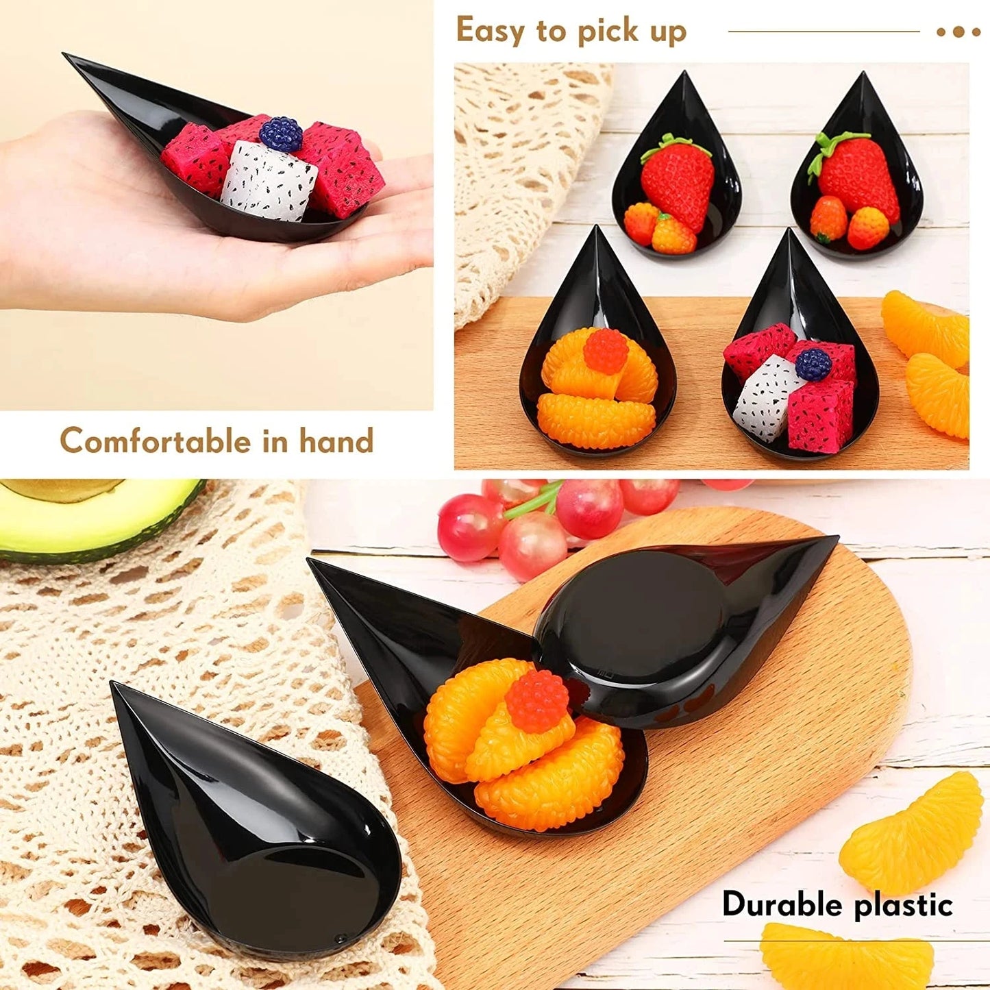 20Pcs Disposable Ice Cream Cup - Plastic Fruit Candy Cake Jelly Yogurt Mousse Dessert Cup for Baking Portion Food Container