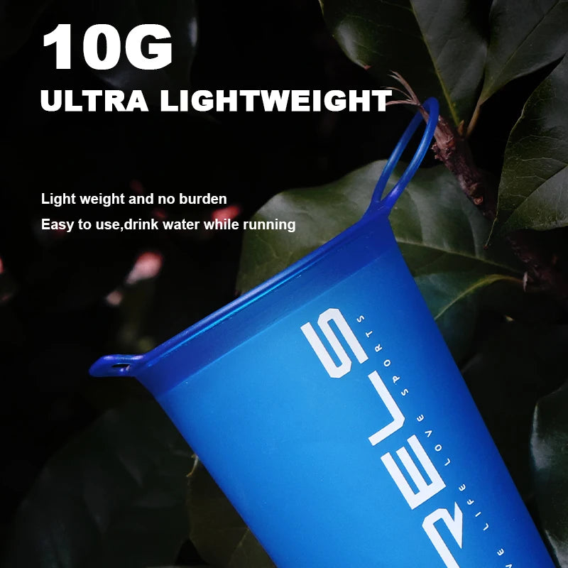 200ml Foldable Sports Water Cup — Lightweight, Portable Soft Cup for Marathon, Running & Cross-Country Activities