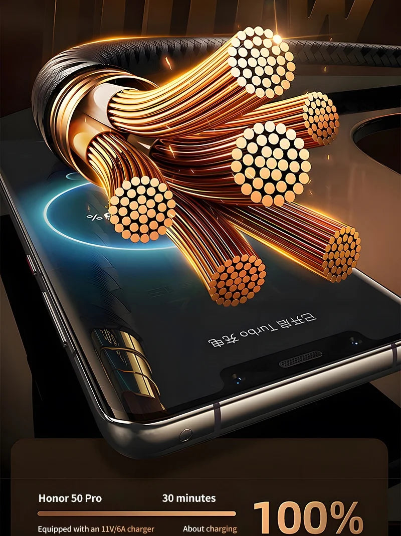 240W PD Fast Charging USB-C to USB-C Cable with 100W Digital Display – Charger for Xiaomi Huawei MacBook iPad