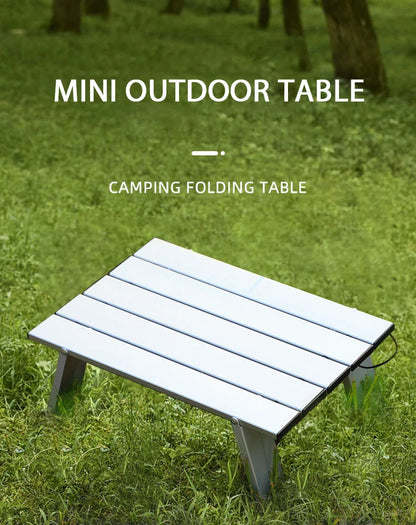 WESTTUNE Mini Camping Table – Ultralight Portable Aluminum Folding Table for Backpacking, Picnic & BBQ