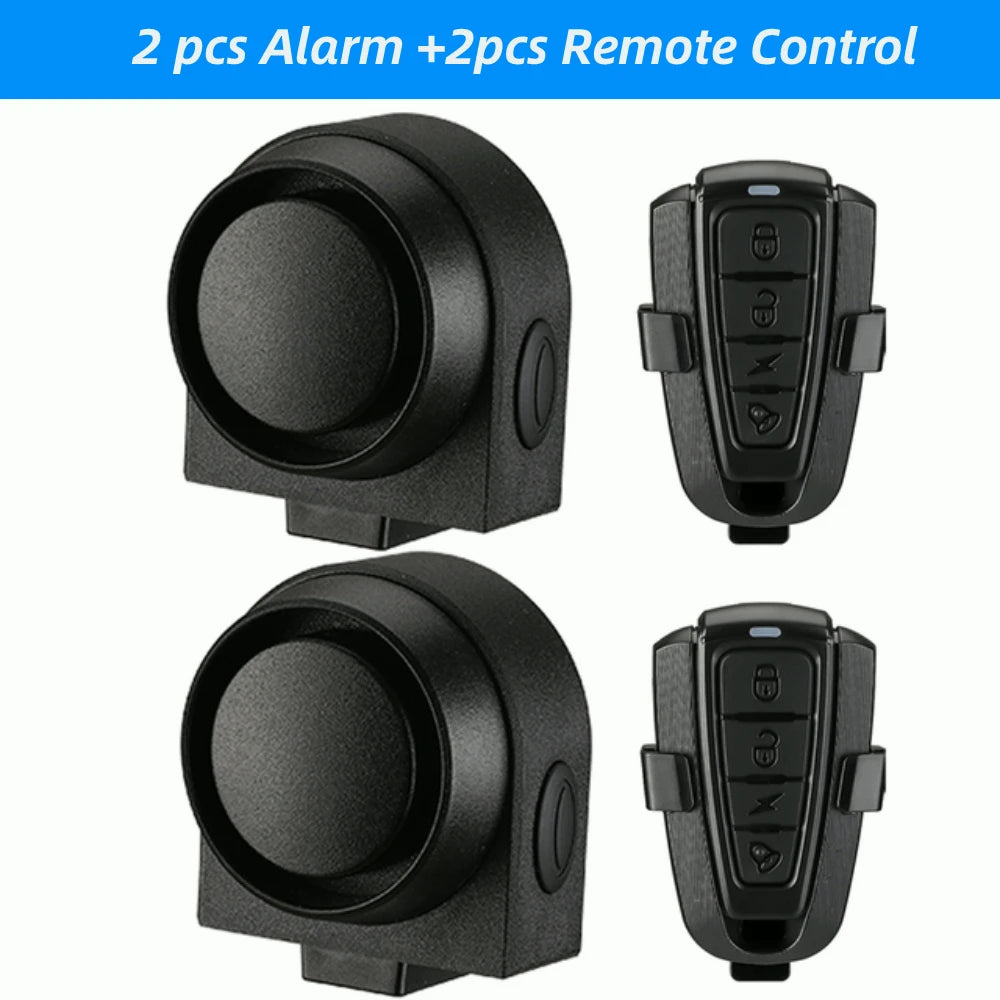 WSDCAM Bicycle Alarm – Waterproof Vibration Alarm with USB Charging & Remote Control, 110 dB Security for Bike & Motorcycle