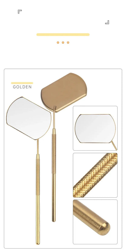 Lash Extension Mirror – Stainless Steel Multifunctional Tool for Eyelash Grafting & Makeup