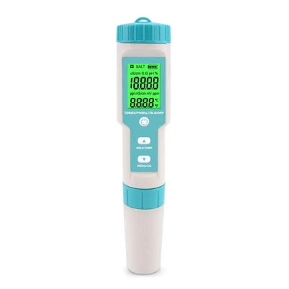Yieryi TDS, EC, PH, Salinity & ORP Meter - H2, S.G, TEMP Water Quality Monitor for Pools & Aquariums