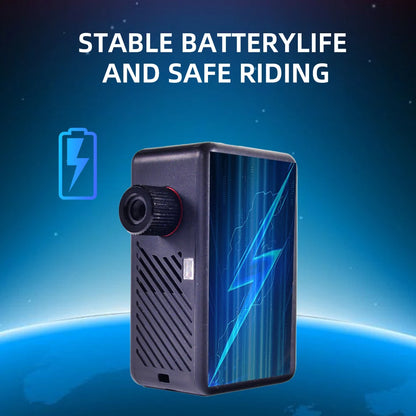 ThinkRider 120 PSI Mini Electric Bike Pump – Portable Tire Inflator with Digital Gauge Display