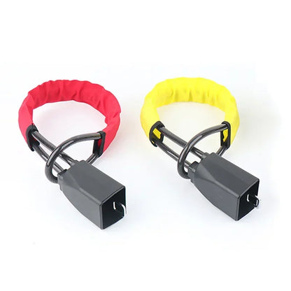 Universal Car Steering Wheel Lock with Seat Belt Buckles - Theft Prevention Anti-Theft Device for Truck SUV Van RV