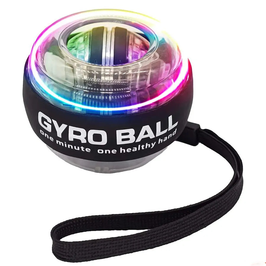 LED Gyroscopic Power Wrist Ball - Self-Starting Gyro Ball Trainer for Arm, Hand Muscle Exercise and Strengthening