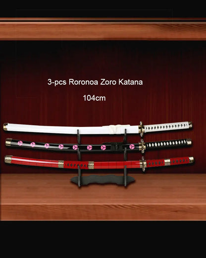 1:1 Roronoa Zoro Katana Wooden Toy Swords – Wado Ichimonji, Shusui, Enma Anime Cosplay Props & Collectible Weapons