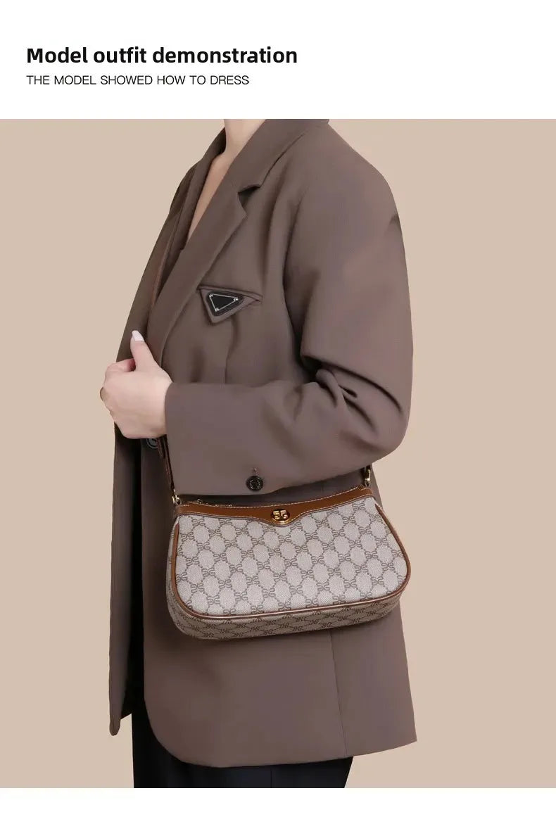 Trendy Floral Women’s Shoulder Bag – Small Square PVC Crossbody Bag for Commuting & Hip Hop Style