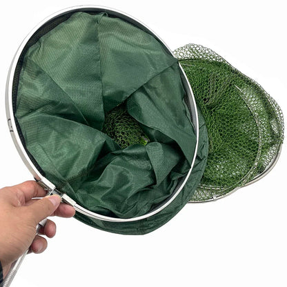 Folding Fishing Net 1.7m-3m – Large Shrimp, Carp & Crab Trap Creel for Surfcasting Accessories