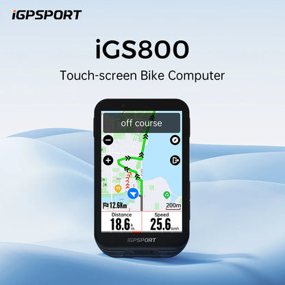 iGPSPORT iGS800 Touchscreen Bike Computer - Professional GPS, Map Navigation, WiFi, ANT+, 50H Battery Life
