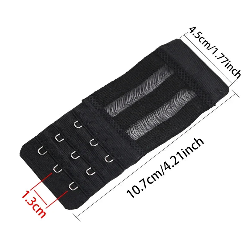 3PCS Ladies Bra Extender Set – 3-Hook Soft Nylon Strap Extension for Women’s Intimates & Bra Accessories