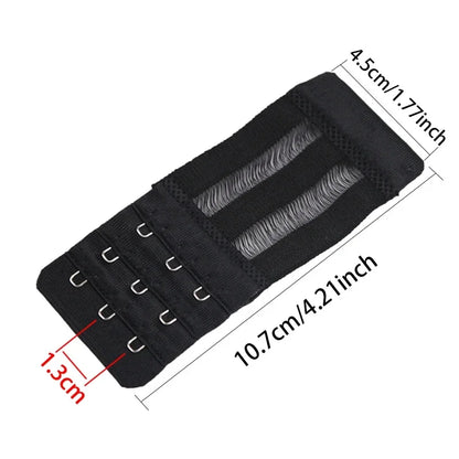 3PCS Ladies Bra Extender Set – 3-Hook Soft Nylon Strap Extension for Women’s Intimates & Bra Accessories