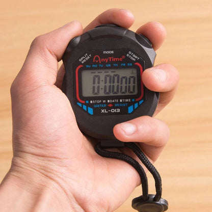 Waterproof Handheld Pocket Stopwatch – Professional Digital LCD Sport Timer for Timing Events