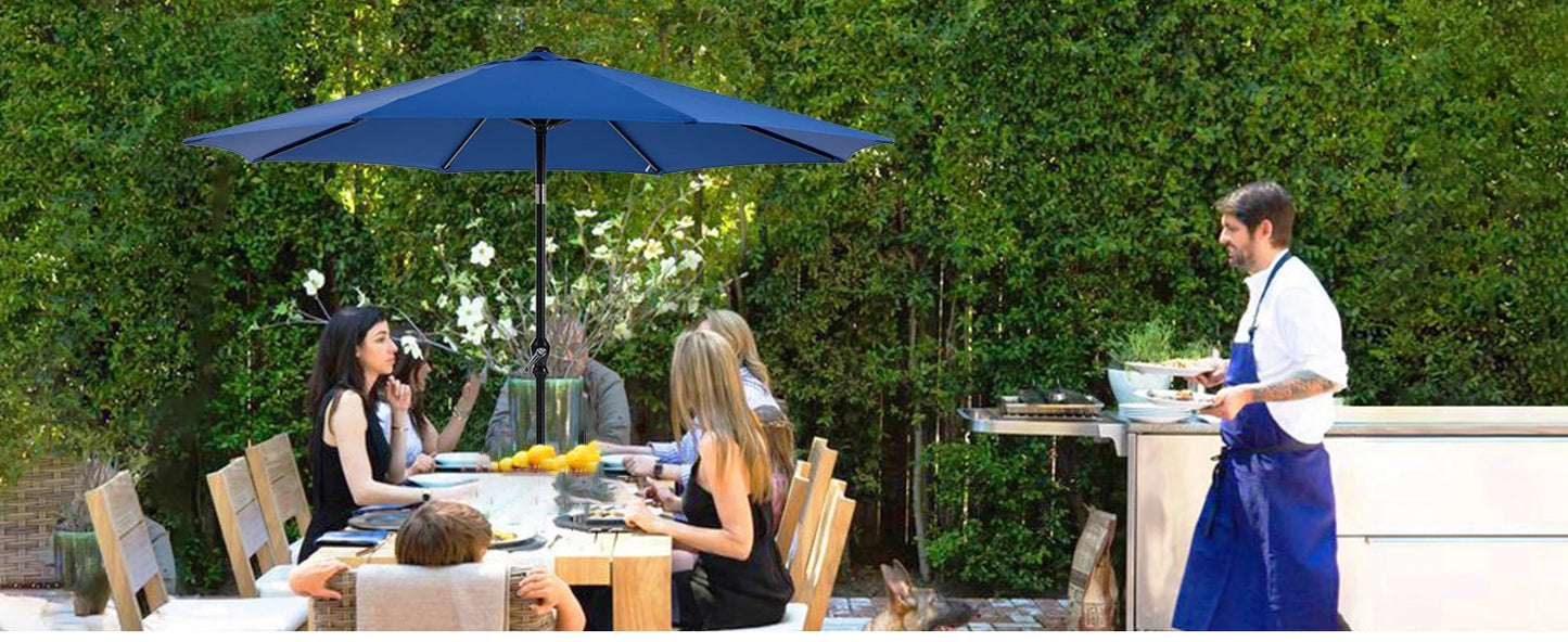 Outdoor Patio Umbrella UV Protection All-Weather Garden Pool Backyard Shade Canopy