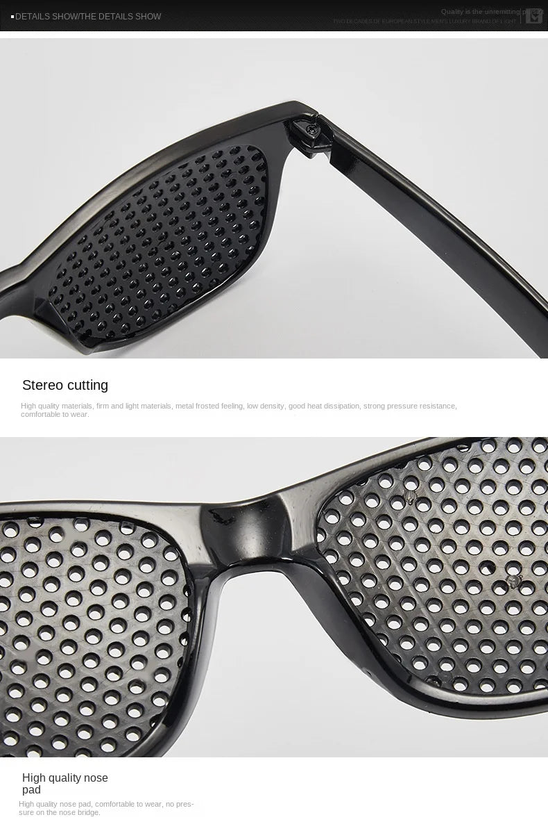 Anti-Myopia Pin Hole Glasses – Vision Correction & Eye Fatigue Relief for Men & Women