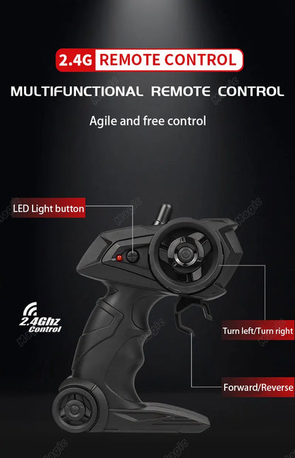 DK087 1:16 2WD Brushless High-Speed RC Drift Car – Off-Road Remote Control Truck with LED Lights, 20KM/H Racing Toy Model