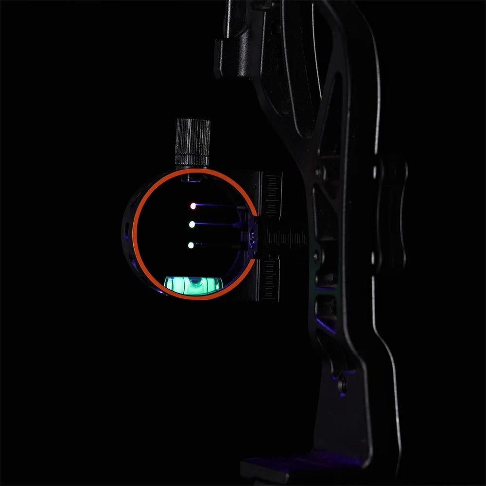 Toparchery 3-Pin/5-Pin Bow Sight – Fiber Optic Sight for Compound & Recurve Bows, Archery Hunting Accessories