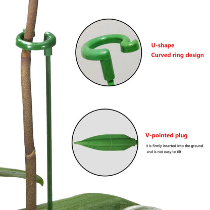 Plastic Plant Supports: Flower Stand & Reusable Protection Fixing Tool - Gardening Supplies for Vegetable Holder Bracket - 2/5/10pcs