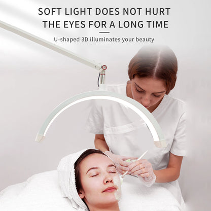 Andoer HD-M3X Desktop LED Video Light: Half-Moon Fill Light 3000K-6000K with C-Clamp | Ideal for Beauty Salon, Makeup, Live Streaming