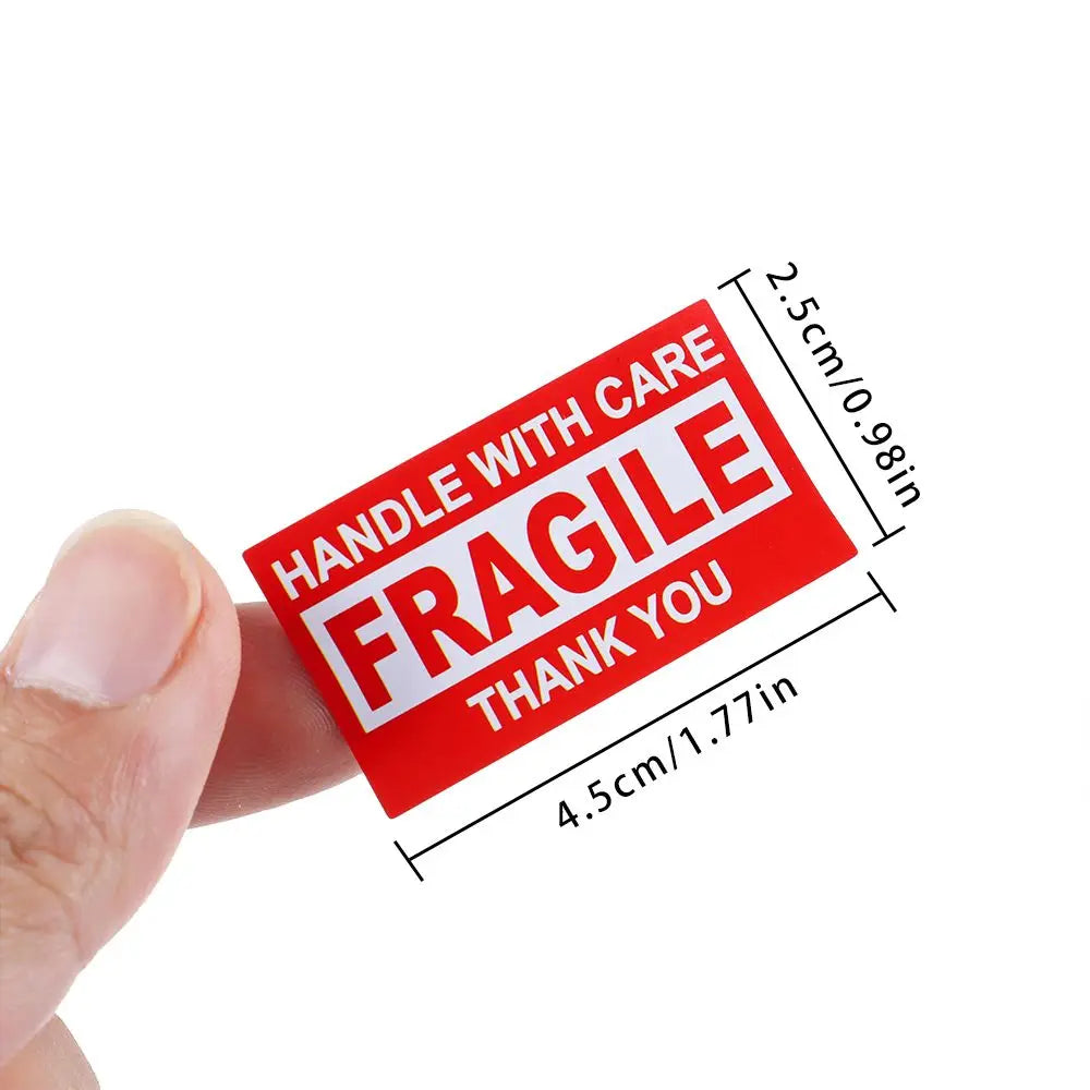 250Pcs Fragile Warning Stickers – Shipping Care Labels, Handle With Care Express Tags