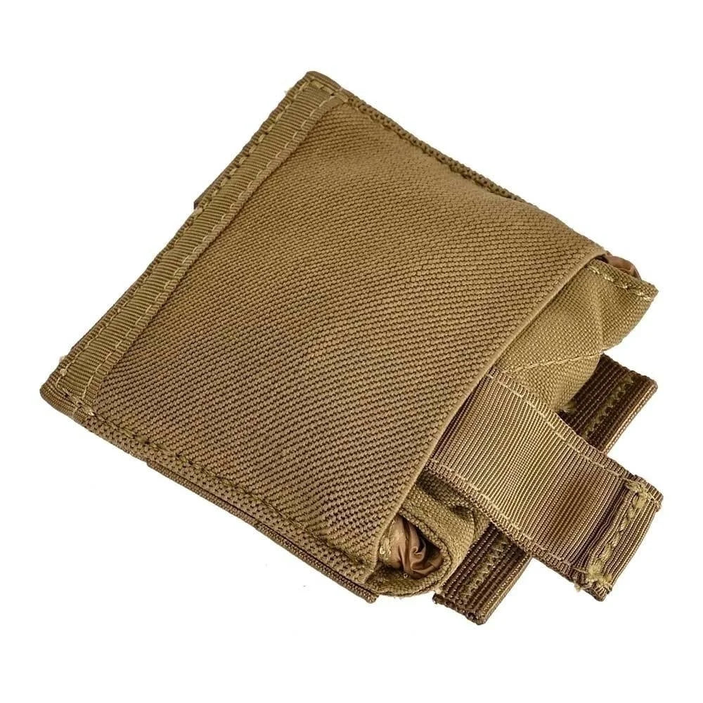 Tactical Dump Pouch – Foldable MOLLE Cummerbund Magazine Pouch, Mil-Grade Elastic Ultra-Light Roll-Up Drop Soft MAG Pouches