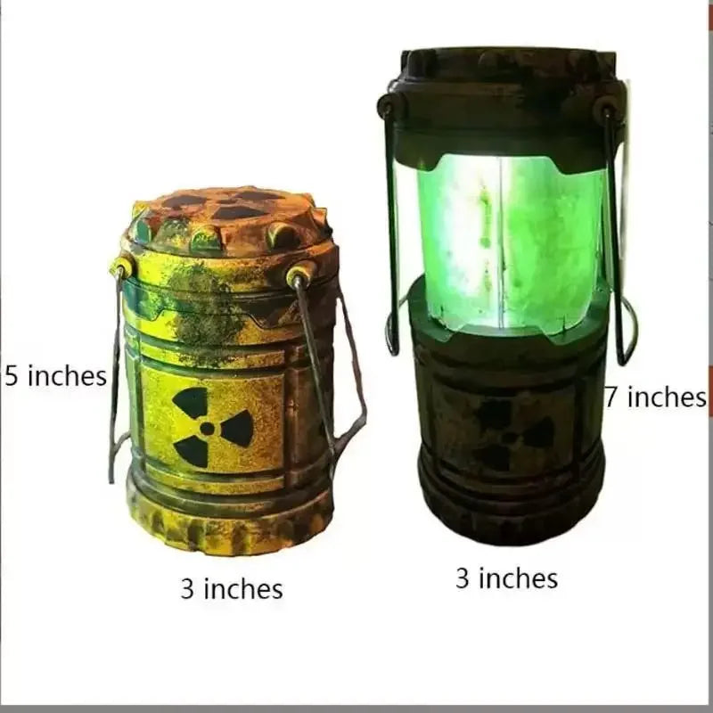 Mini Nuclear Reactor Lantern – Handheld Camping Light & Glow-in-the-Dark Night Lamp for Home Decor or Halloween Gift