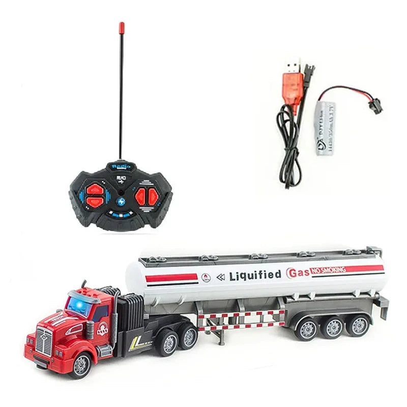 1/48 RC Heavy-Duty Semi-Trailer Truck – Remote Control Construction Dump Truck Toy for Boys Gift