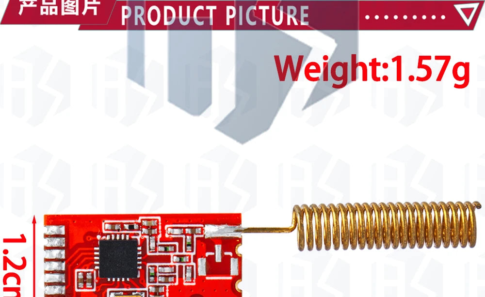 CC1101 Wireless Module - 10mW, 433MHZ/868MHZ, Long Distance Transmission 300-1000M with SMA Antenna, Wireless Transceiver