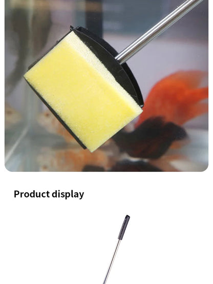 Fish Tank Long Handle Brush – Double-Sided Cleaning Brush for Aquariums, Aquarium Cleaning Tools