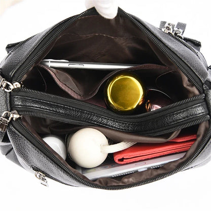 Luxury Women’s Leather Handbag – Large Capacity Shoulder & Crossbody Designer Bag