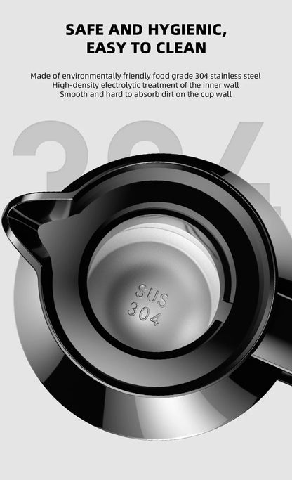 Yangood Portable Car Kettle 1500ML — Large Capacity 304 Stainless Steel Water Heater, 12V/24V for Travel, Tea, and Coffee