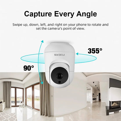 FUERS 5MP HD Indoor WiFi Security Camera – Baby Monitor & Pet Camera with Motion Detection, Tuya Smart Home & Alexa Compatible