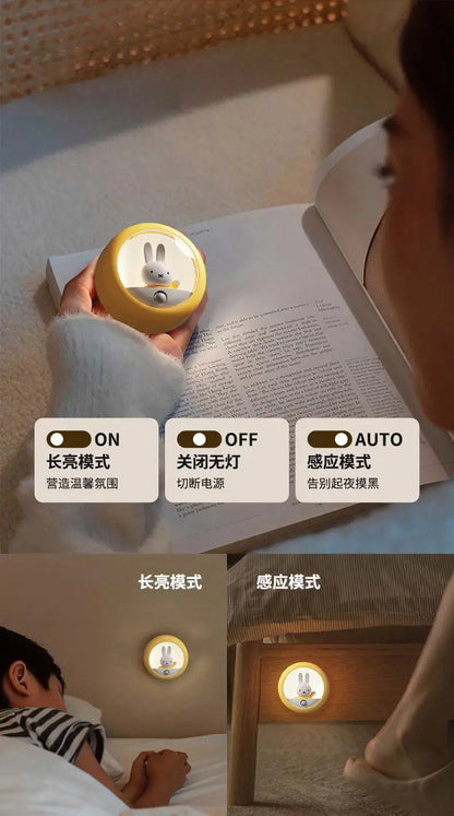 Miffy Rabbit LED Smart Sensor Night Light – Bedside & Bedroom Ambient Light