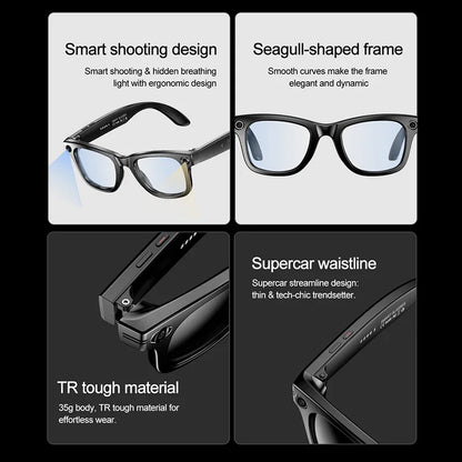 Xiaomi Smart Bluetooth Glasses — IP65 Waterproof, Video Recording, AI Photo Recognition, Translation, Call & Large Battery