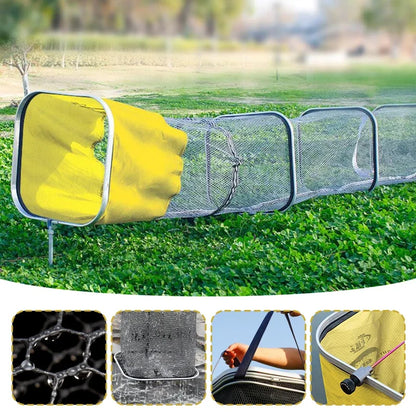 Collapsible Large Capacity Fishing Net – 150/200/250/300cm Portable Nylon Bait Storage Cage for Outdoor Fishing