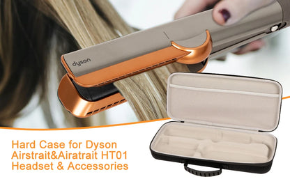 Hard EVA Case for Dyson Airstrait HT01 – Portable Travel Storage Bag for Hair Straightener & Accessories