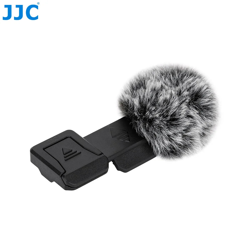 JJC Cold Shoe Wind Muff – Microphone Windscreen for Canon PowerShot V1 Vlog Camera with Noise Reduction