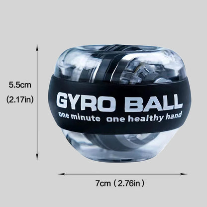 Gyroball Powerball Forearm Exerciser — Gyroscope Muscle Trainer for Wrist & Hand Fitness